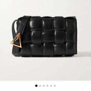 Black Bottega Veneta Padded Cassette Bag.